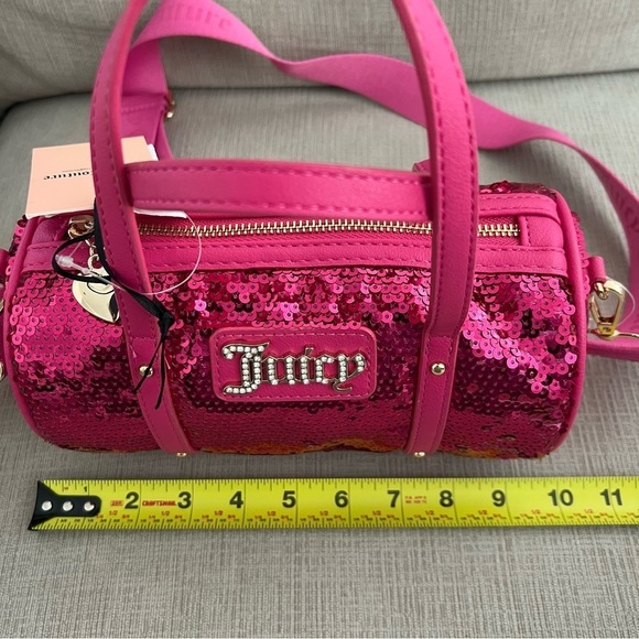 Juicy Couture Queen Of Everything Sequins Mimi Barrel Crossbody Bag - Picture 5 of 7